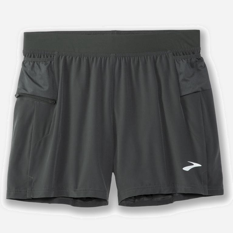 Brooks Sherpa 5 2-In-1 Mens Running Shorts Ireland Dark Oyster/grey (MFXB-98520)